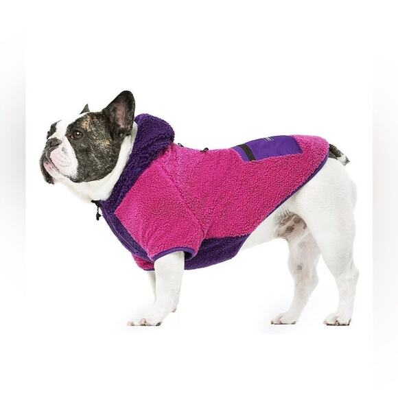 NWOT Canada Pooch Cool Factor Dog Hoodie colorblock Sz 28 - Picture 1 of 6